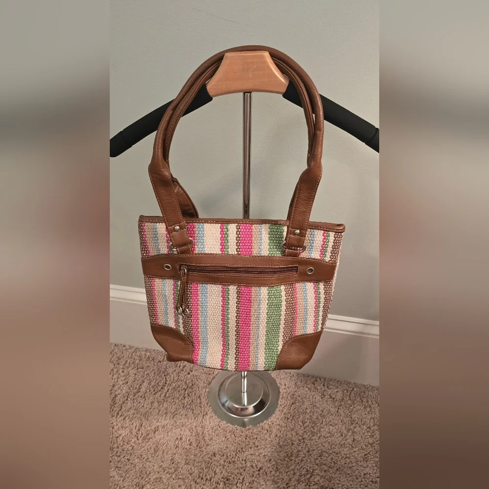 Striped Multicolor Purse (1206) - Picture 2 of 6